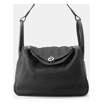 Hermes Lindy Black Taurillon Clemence Size