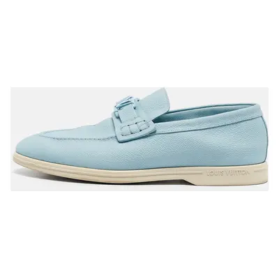 Louis Vuitton Blue Leather Estate Loafers Size