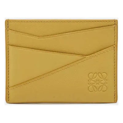 Loewe Mustard Leather Puzzle Edge Card Holder