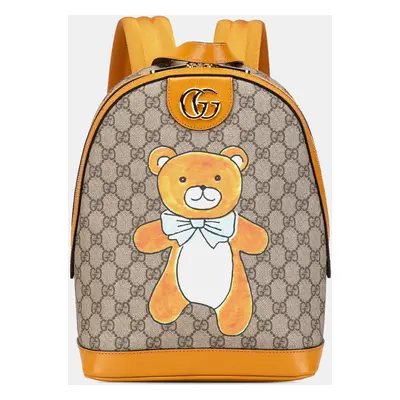 Gucci Exo Kai GG Supreme Teddy Bear Backpack