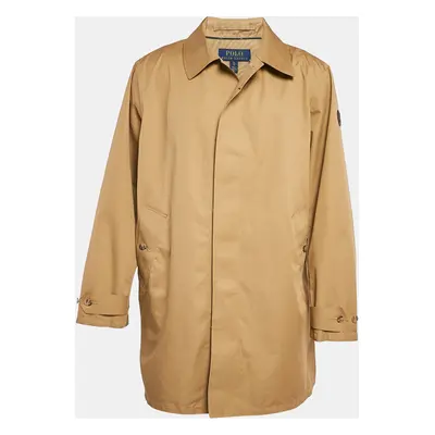 Polo Ralph Lauren Beige Cotton Blend Coat