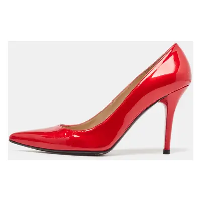 Stuart Weitzman Red Patent Leather Stuart Pumps Size