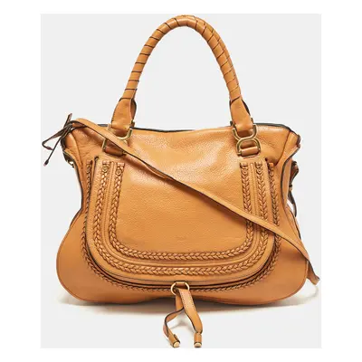 Chloe Orange Leather Large Marcie Hobo