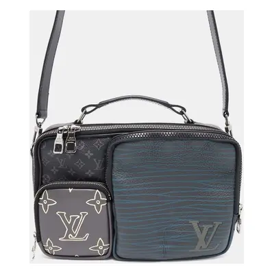 Louis Vuitton Noir Monogram Eclipse Leather Messenger Bag