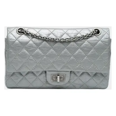 Chanel Silver Reissue 2.55 Aged Calfskin Flap