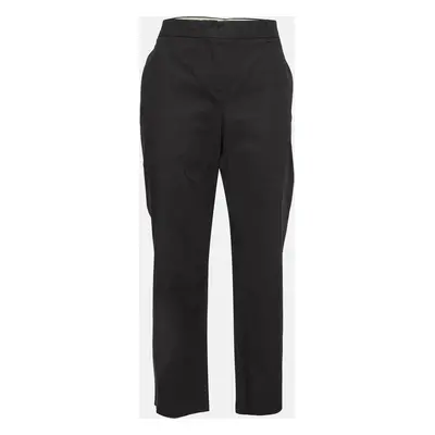 Max Mara Studio Black Cotton Tailored Trousers