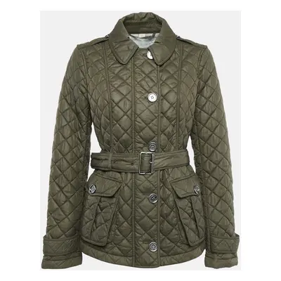 Burberry Brit Green Nylon Quilted Jacket