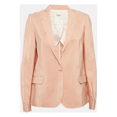 Zadig & Voltaire Peach Pink Victor Jacquard Deluxe Blazer