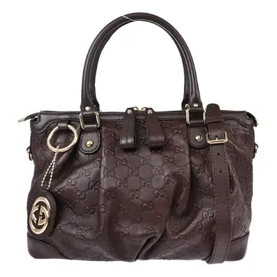 Gucci Brown Guccissima Sukey Handbag