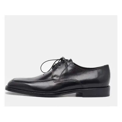 Salvatore Ferragamo Black Leather Lace Up Derby Size 41.5