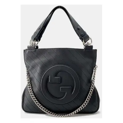 Gucci Black Leather Blondie Small Bag