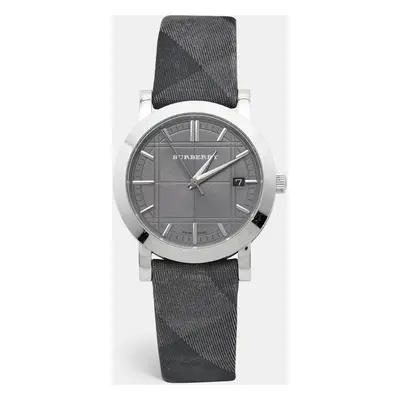 Burberry Grey Stainless Steel Canvas The City BU1758 Men's Wristwatch