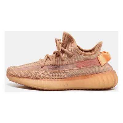 Yeezy x Adidas Orange Knit Fabric Boost V2 Clay Sneakers Size