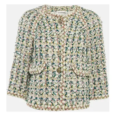 Chanel Multicolor Tweed Button Front Paris-Greece Fantasy Jacket