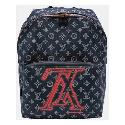 Louis Vuitton Blue Coated Canvas Monogram Upside Down Apollo Backpack