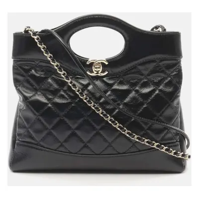 Chanel Black Leather Chanel Shoulder Bag