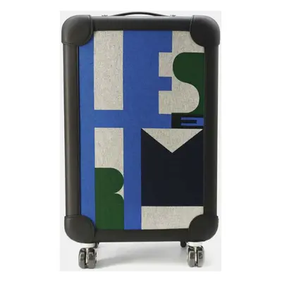 Hermes Black/Multicolor Toile H, Plume Taurillon, Legat Rolling Mobility Suitcase