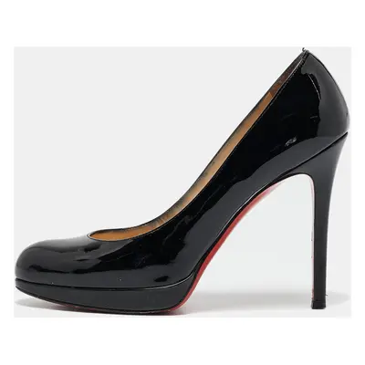 Christian Louboutin Black Patent Leather New Simple Pumps Size