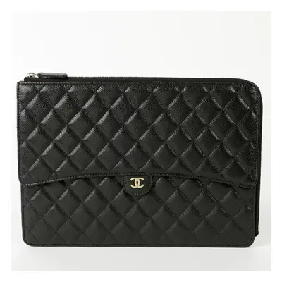 Chanel Caviar Skin Flap Clutch