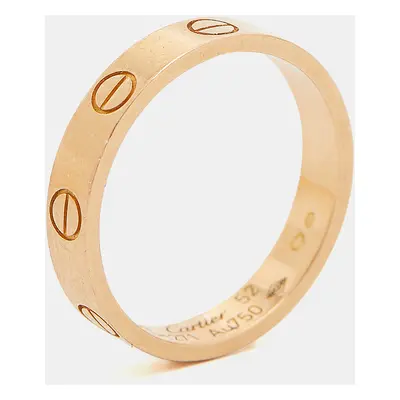 Cartier Love 18k Rose Gold Wedding Band Ring Size