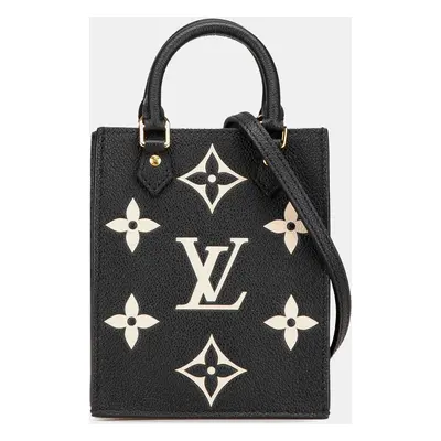 Louis Vuitton Black Bicolor Monogram Empreinte Petit Sac Plat