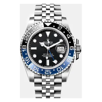 Rolex Black Stainless Steel GMT Master II Automatic Men's Wristwatch mm