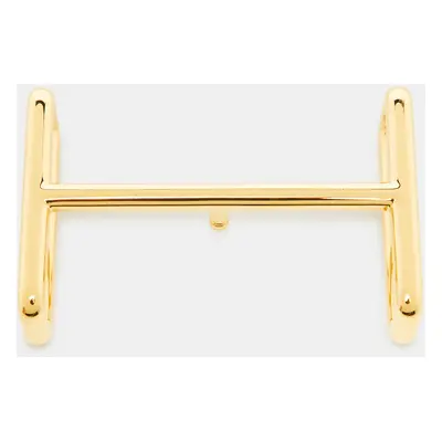 Hermes Gold Finish Metal Idem H Belt Buckle