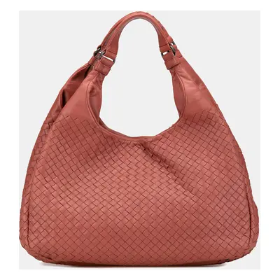 Bottega Veneta Red Large Nappa Intrecciato Campana Hobo Bag