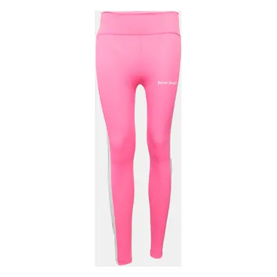 Palm Angels Fuchsia Pink Jersey Palm Cut-Out Detail Track Leggings