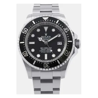 Rolex Black Stainless Steel Sea-Dweller Deepsea Automatic Men's Wristwatch mm