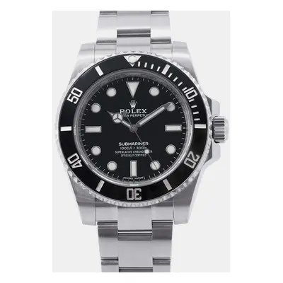 Rolex Black Stainless Steel Submariner Automatic Men's Wristwatch mm