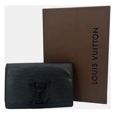 Louis Vuitton Black Epi Louise Strap Pm Bag