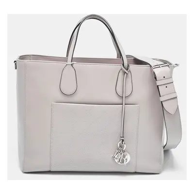 Dior Grey Cannage Leather Nappy Diaper Bag