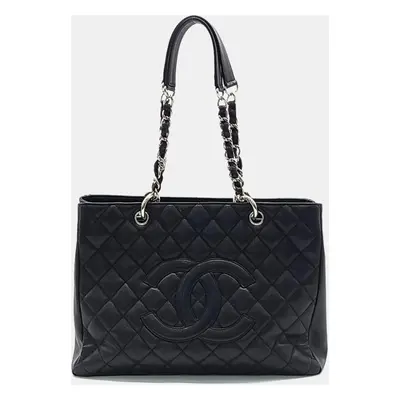 Chanel Black Leather Grand Shopping bag