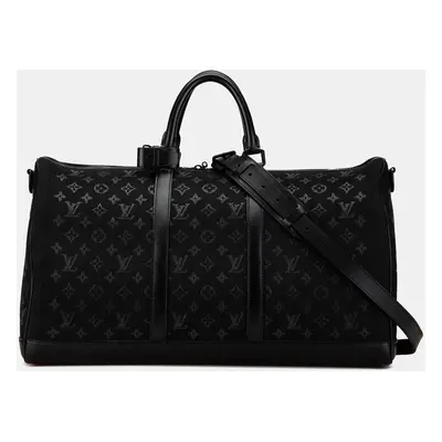 Louis Vuitton Black Monogram Light Up Keepall Bandouliere