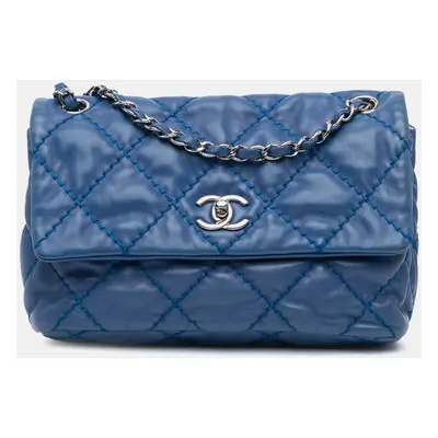 Chanel Blue Small Calfskin Love Me Tender Flap Bag