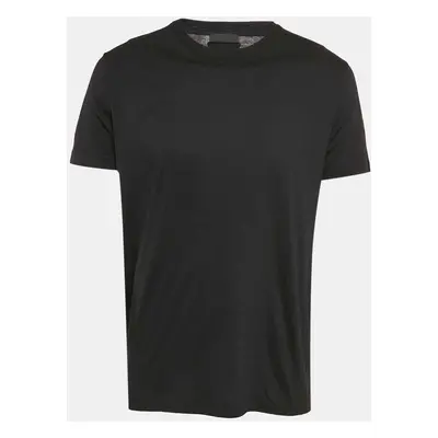 Prada Black Jersey Crewneck T-Shirt