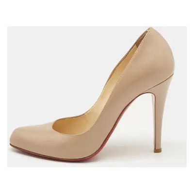 Christian Louboutin Beige Leather Decollete Pumps Size