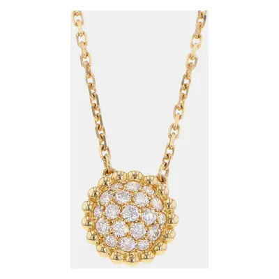 Van Cleef & Arpels 18K Yellow Gold Perle Diamond Pendant