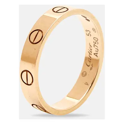 Cartier Love 18k Rose Gold Wedding Band Ring Size