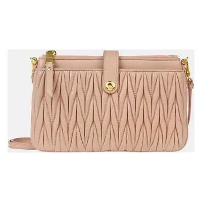 Miu Miu Pink Lambskin Matelasse Shoulder Bag