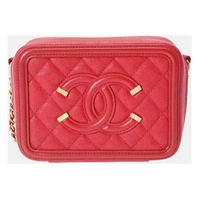 Chanel Leather Filigree Shoulder Bags