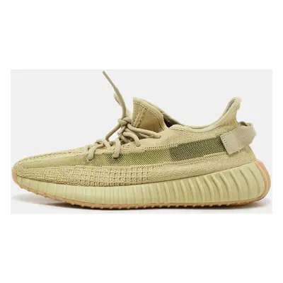 Yeezy x Adidas Green Knit Fabric Boost V2 Sulfur Sneakers Size