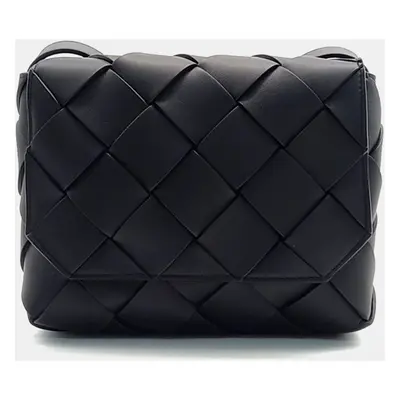 Bottega Veneta Black Leather Diago Crossbody Bag