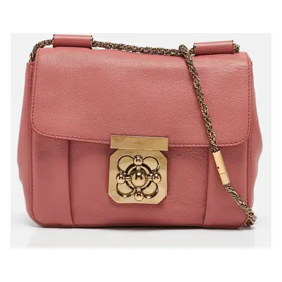 Chloe Rose Pink Leather Elsie Chain Shoulder Bag