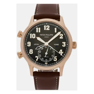 Pre-Owned Patek Philippe Complications Calatrava Pilot Travel Time "Tiffany & Co." Men's Watch m