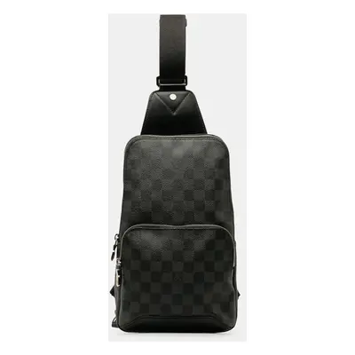 Louis Vuitton Black Damier Graphite Avenue Sling