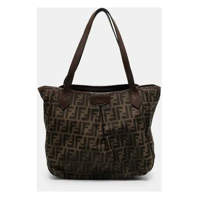 Fendi Brown/Tobacco Zucca Canvas Grande Shopper Tote