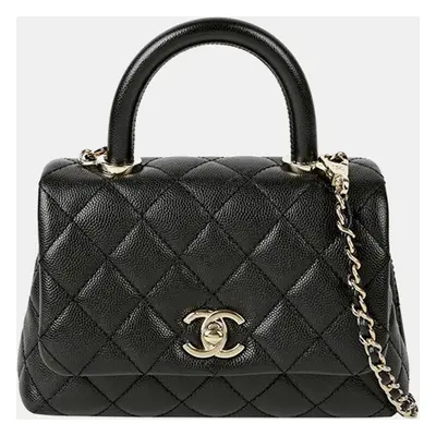 Chanel Caviar Coco Handle Mini Top Handle Bag