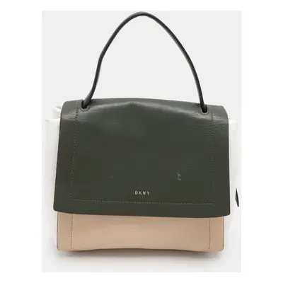 Dkny Tricolor Leather Top Handle Bag